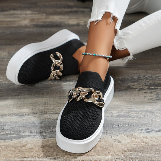 Chain Flats Shoes